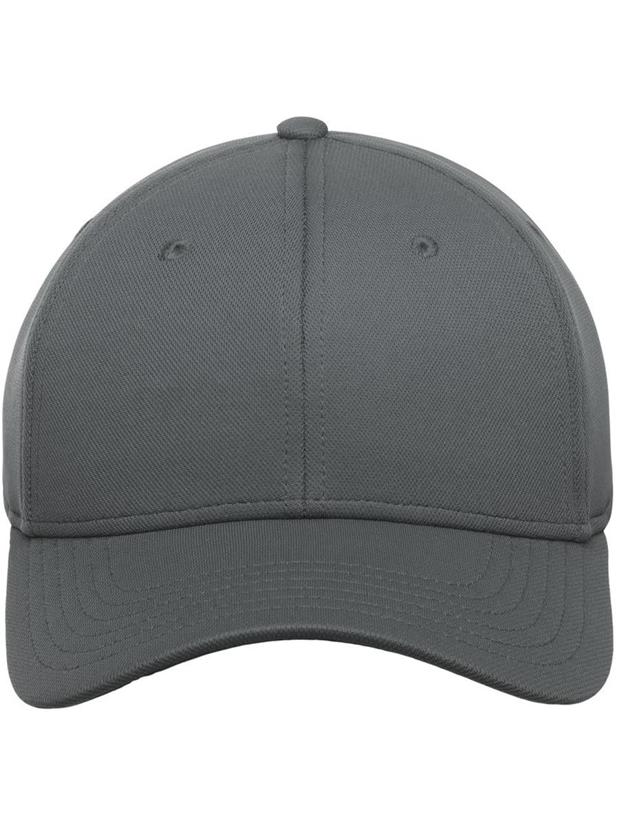 Skye 6 Panel Structured Mid Profile Mid Visor Dope Dye Recycled Cap — Dark Grey [ABS-COLOUR:ACSKYC:GRSC]