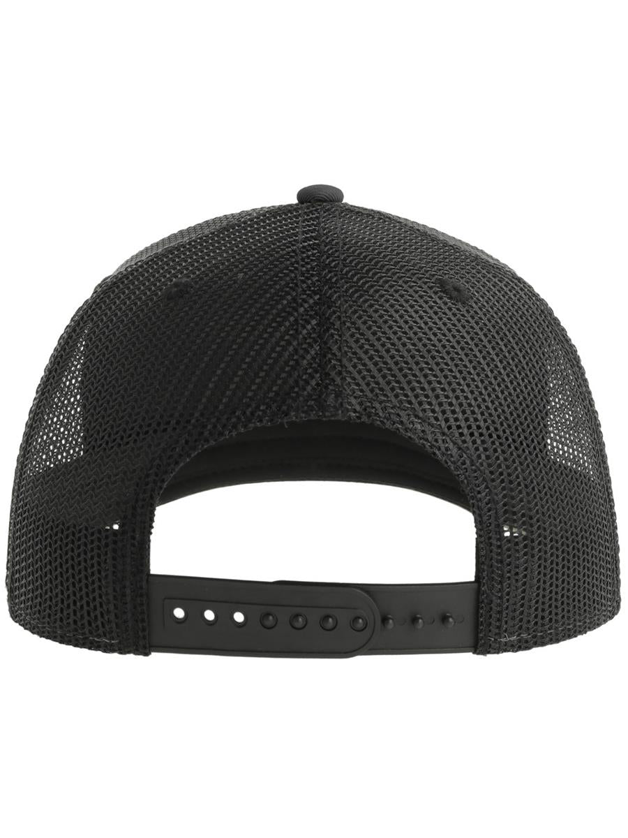Sonic S 6 Panel Structured Mid Profile Mid Visor Contrast Organic Trucker Cap | ACSONS — Dk Grey/Black extra [ABS-COLOUR:ACSONS:GSNR]