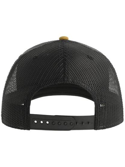 Sonic S 6 Panel Structured Mid Profile Mid Visor Contrast Organic Trucker Cap | ACSONS — Mustard/Black extra [ABS-COLOUR:ACSONS:MONR]