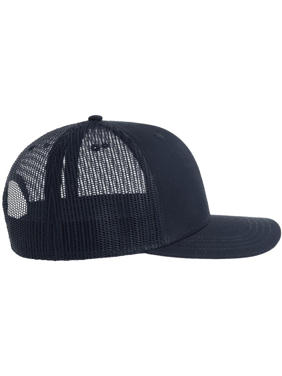 Sonic S 6 Panel Structured Mid Profile Mid Visor Contrast Organic Trucker Cap | ACSONS — Navy/Navy extra [ABS-COLOUR:ACSONS:NVNV]
