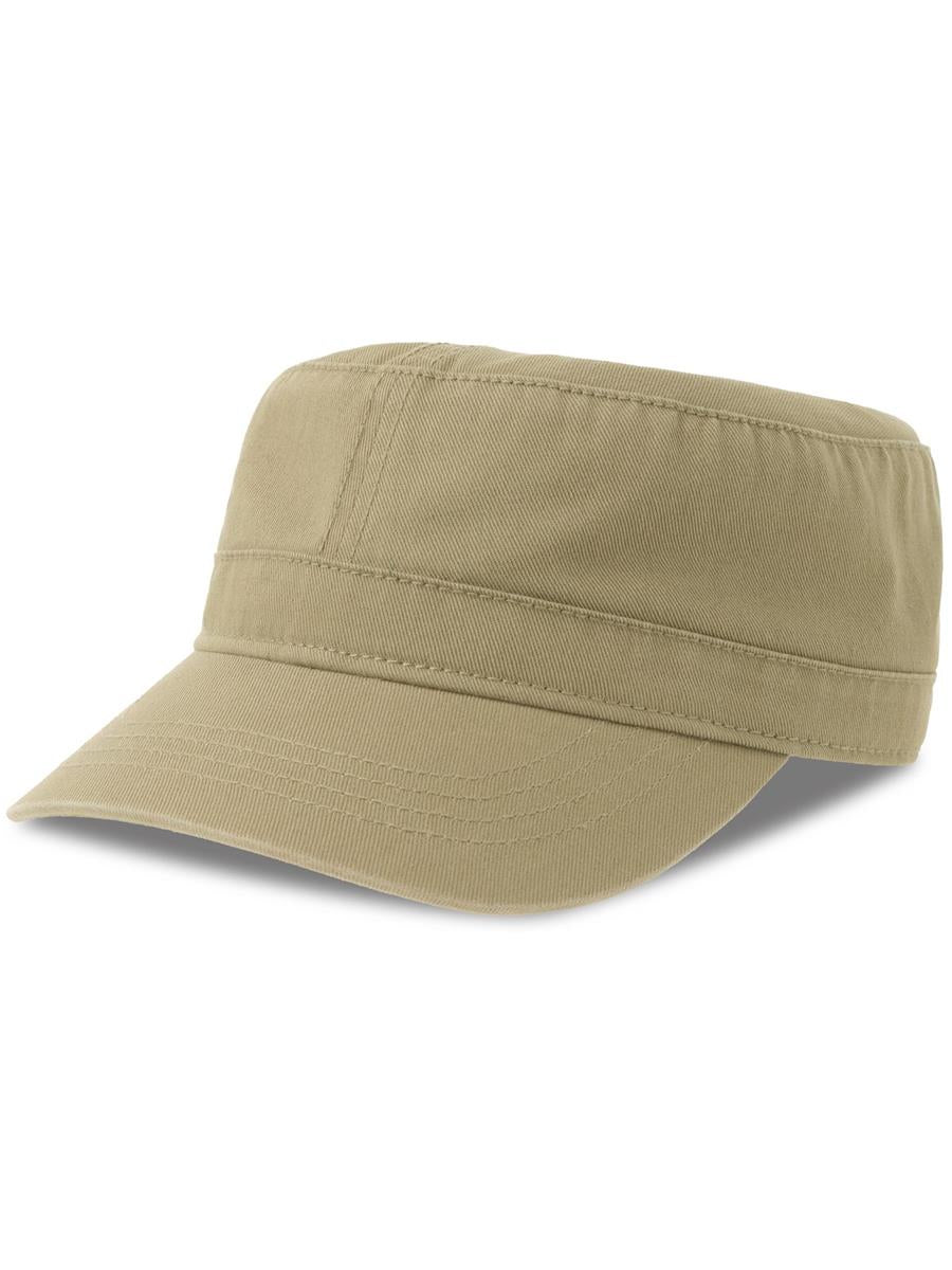 Uniform S 2 Panel Unstructured Curved Visor Twill Organic Military Cap — Khaki [ABS-COLOUR:ACUNIS:KA]