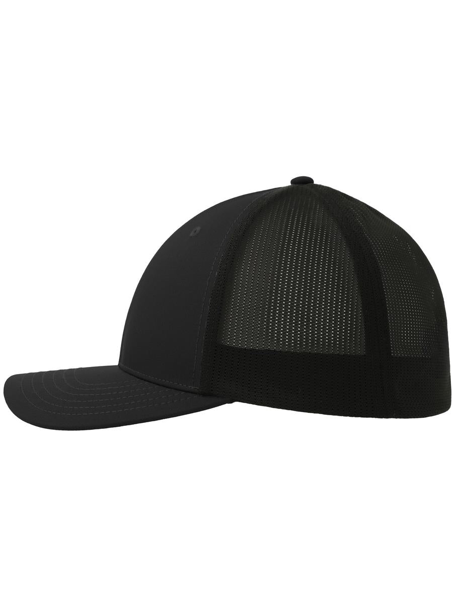 Nila 6 Panel Structured Low Profile Mid Visor Stretch Fully Closed Recycled Trucker Cap