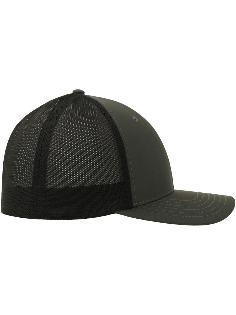 Nila 6 Panel Structured Low Profile Mid Visor Stretch Fully Closed Recycled Trucker Cap