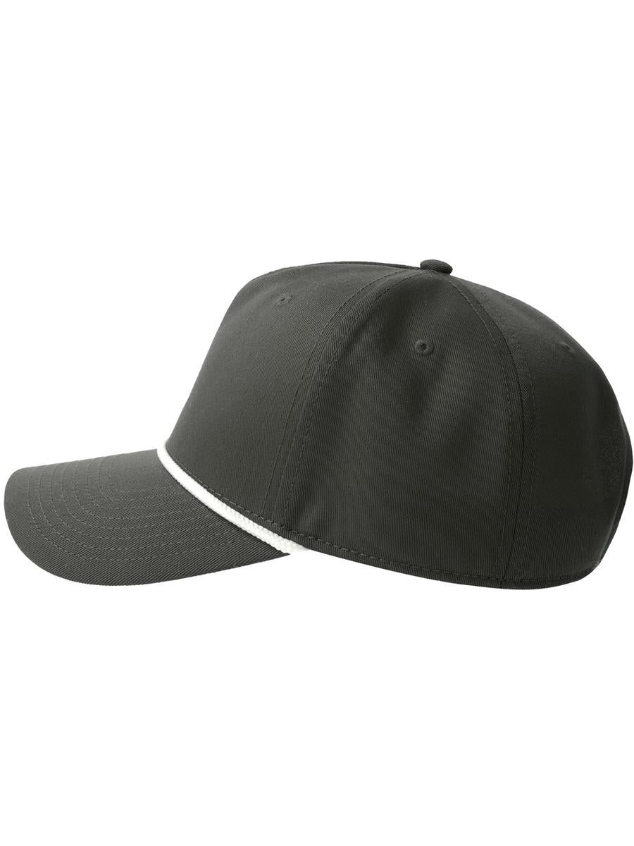 Paka 5 Panel Structured High Profile Mid Visor With Rope Recycled Cap