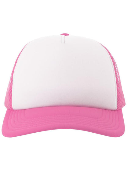 Rapper S 5 Panel Structured Foam Mid Profile Curved Visor Recycled Trucker Cap