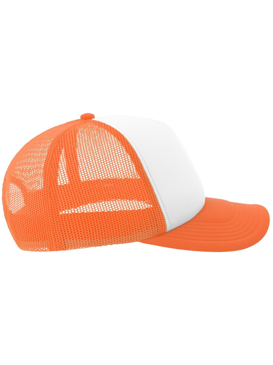 Rapper S 5 Panel Structured Foam Mid Profile Curved Visor Recycled Trucker Cap