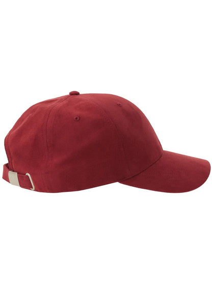 Fam S 6 Panel Structured Low Profile Mid Visor Suede Recycled Cap