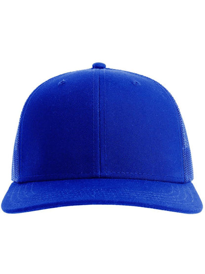 Sonic S 6 Panel Structured Mid Profile Mid Visor Contrast Organic Trucker Cap | ACSONS — Royal/Royal extra [ABS-COLOUR:ACSONS:RYRY]