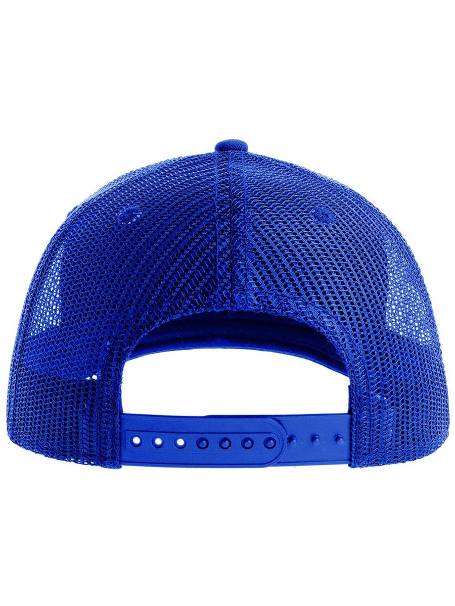Sonic S 6 Panel Structured Mid Profile Mid Visor Contrast Organic Trucker Cap | ACSONS — Royal/Royal extra [ABS-COLOUR:ACSONS:RYRY]