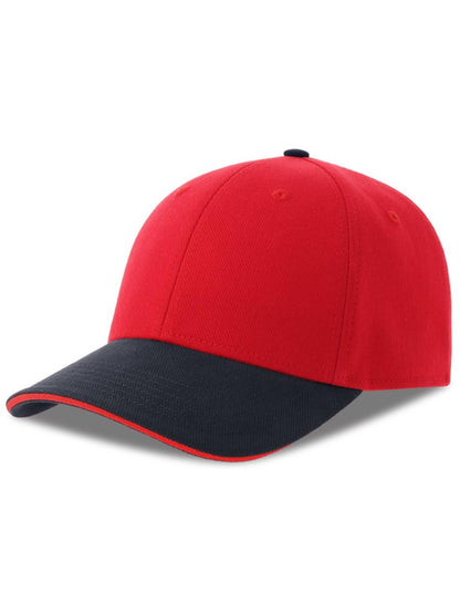 Liberty Sandwich Sustainable 6 Panel Cap — Red/Navy [ABS-COLOUR:ACLISS:RONV]